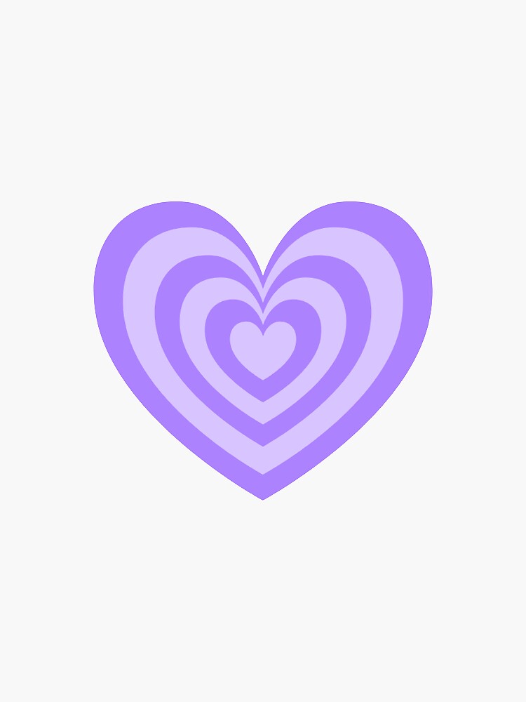 purple aesthetic heart