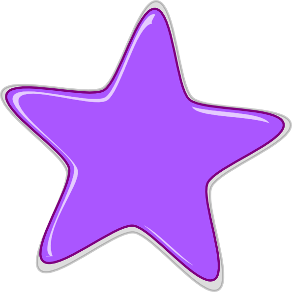 purple star clipart