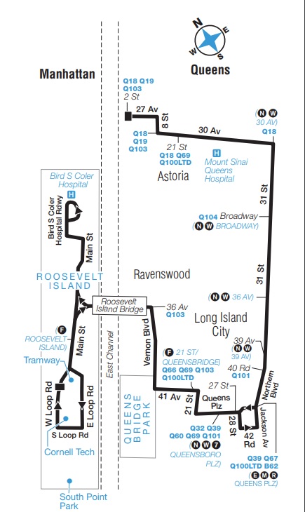 q102 bus route map