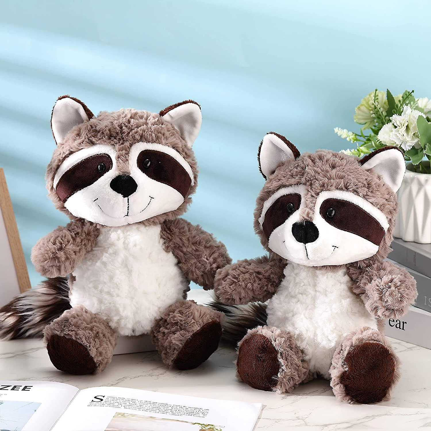 raccoon plush animal