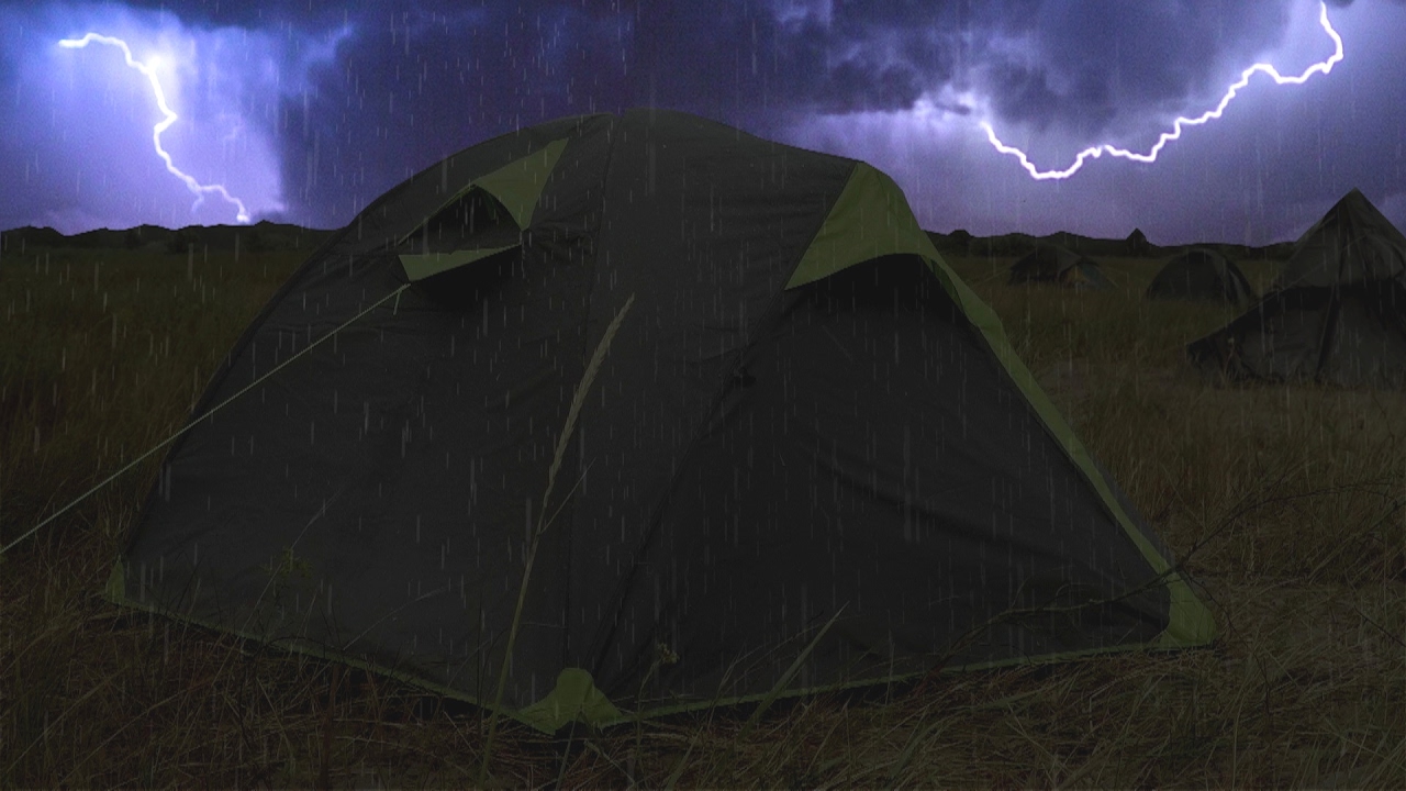 rain on a tent sounds