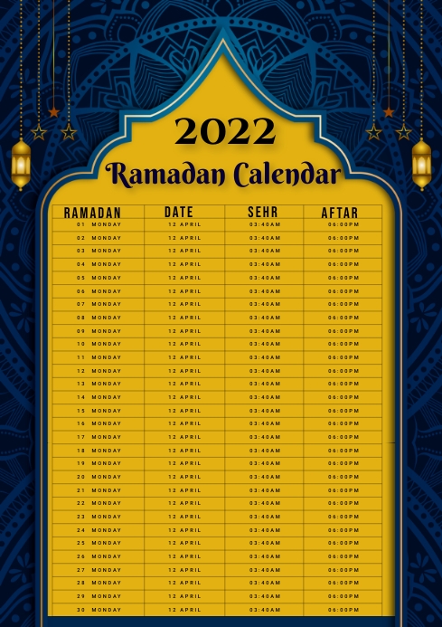 ramadan timing