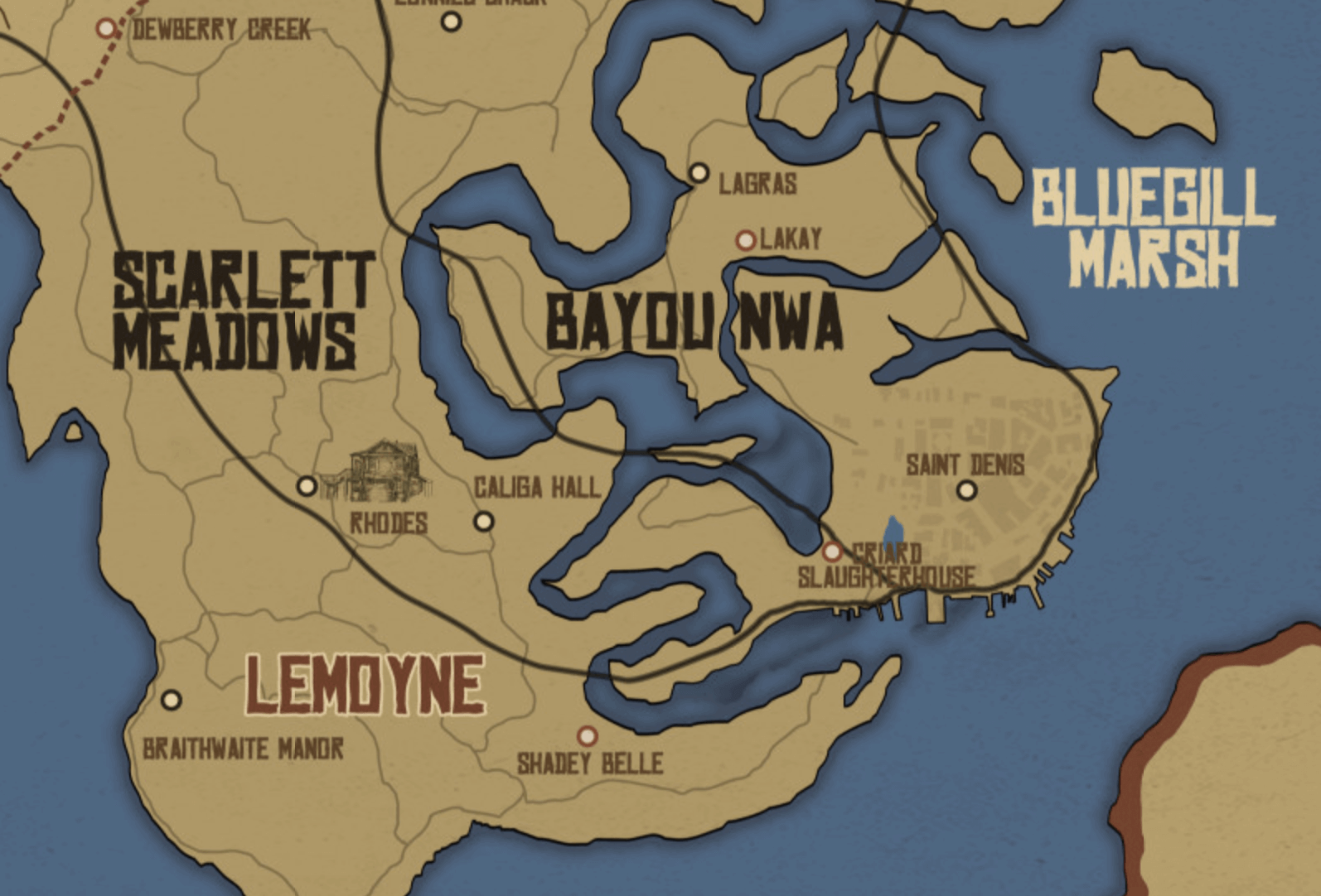 rdr2 online map