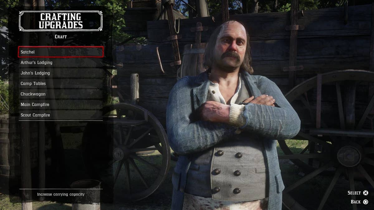 rdr2 satchel upgrades