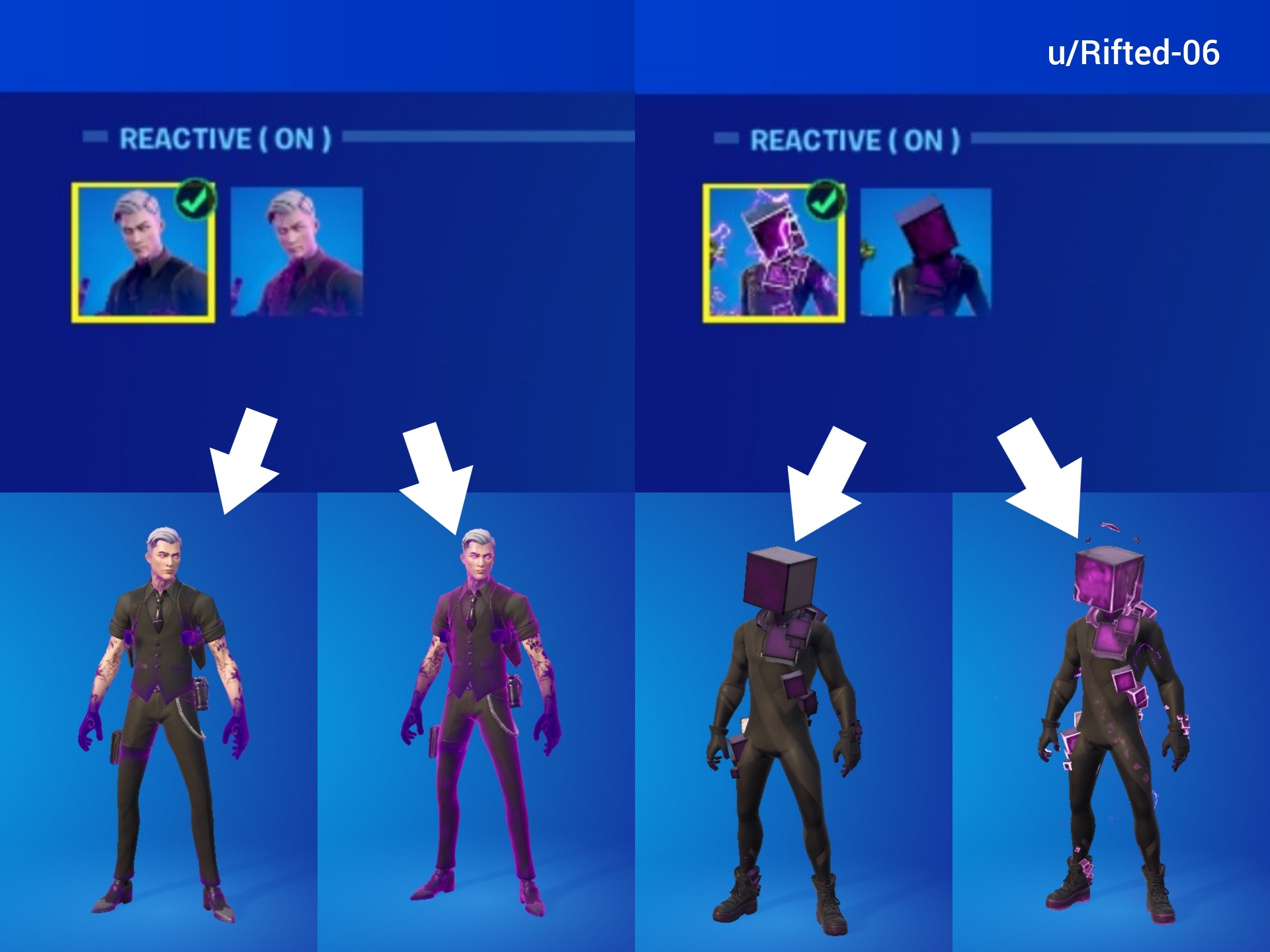 reactive skin fortnite