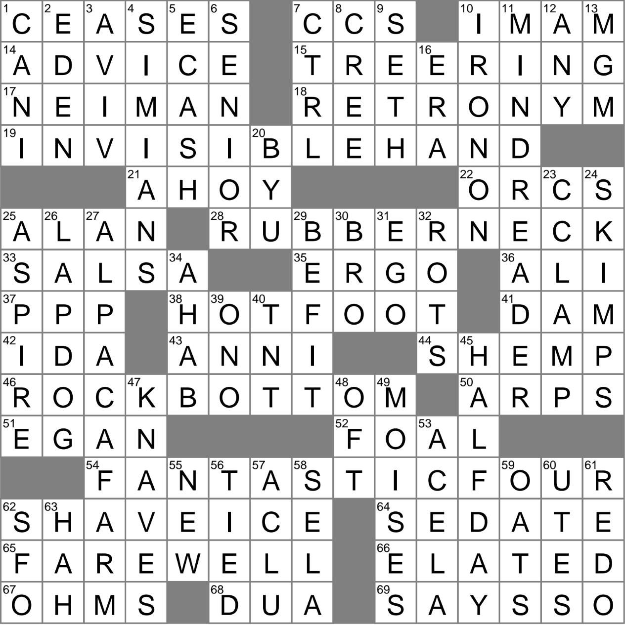 recently perhaps crossword clue