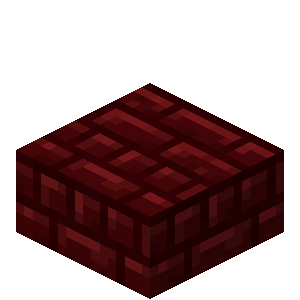 red nether brick slab