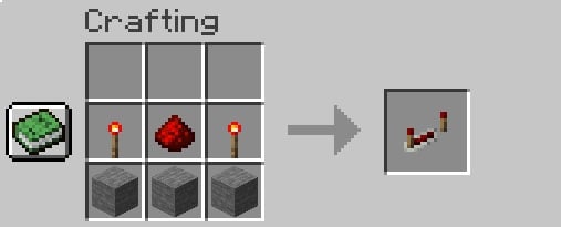 redstone repeater recipe