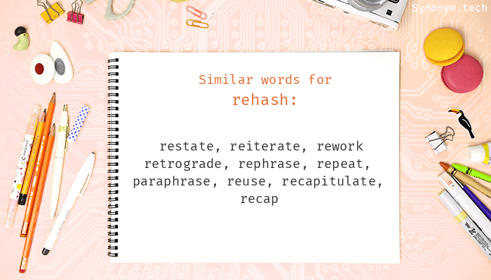 rehash synonym