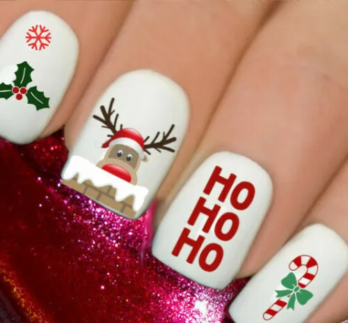 reindeer nail design