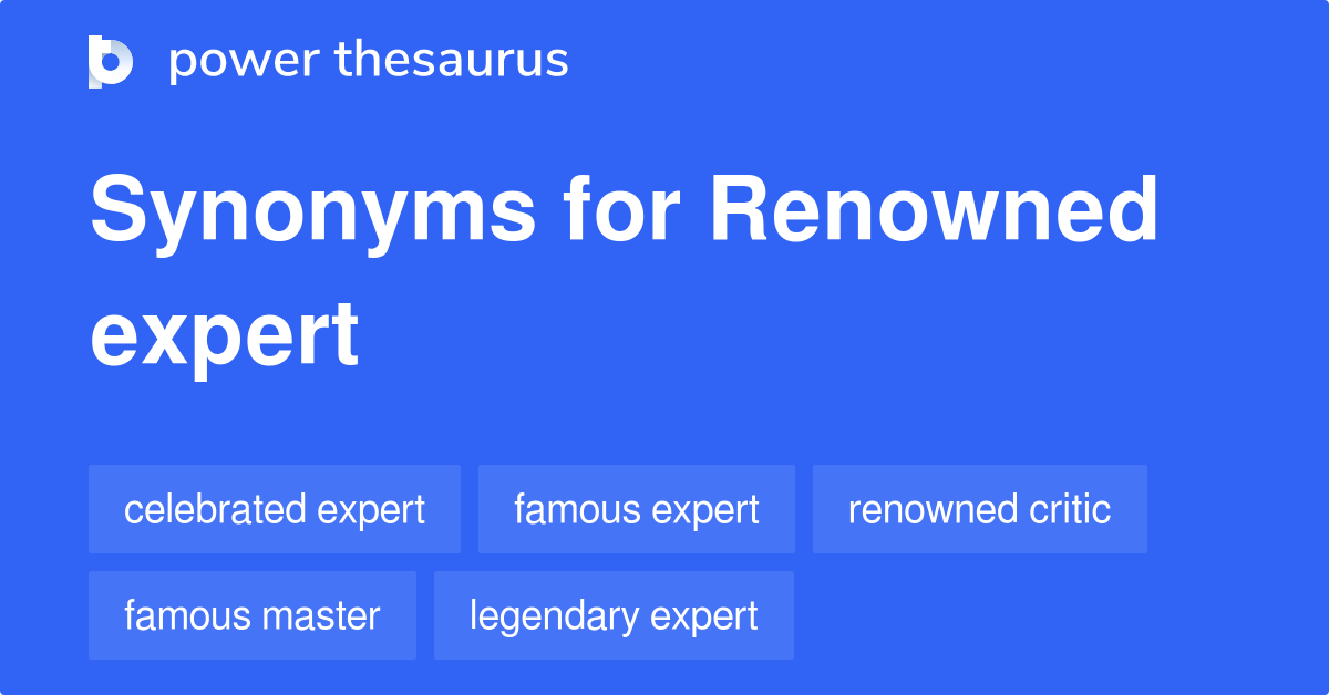 renowned thesaurus