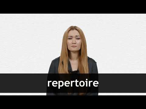 repertoire meaning in telugu