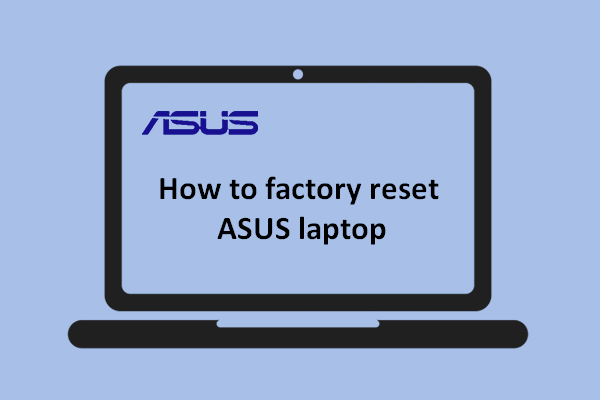 restore asus laptop to factory settings