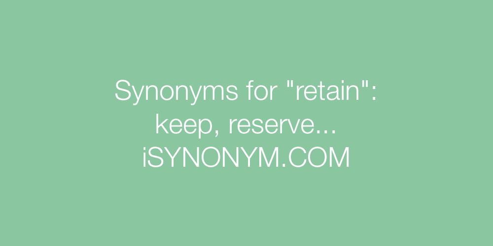 retain synonym