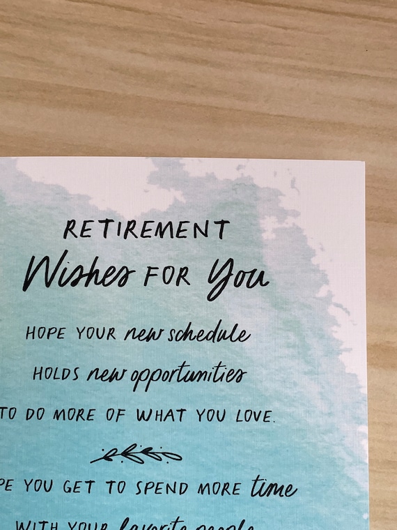 retirement wishes to a coworker