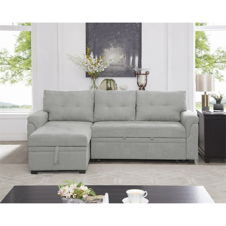 reversible sleeper sectional sofa