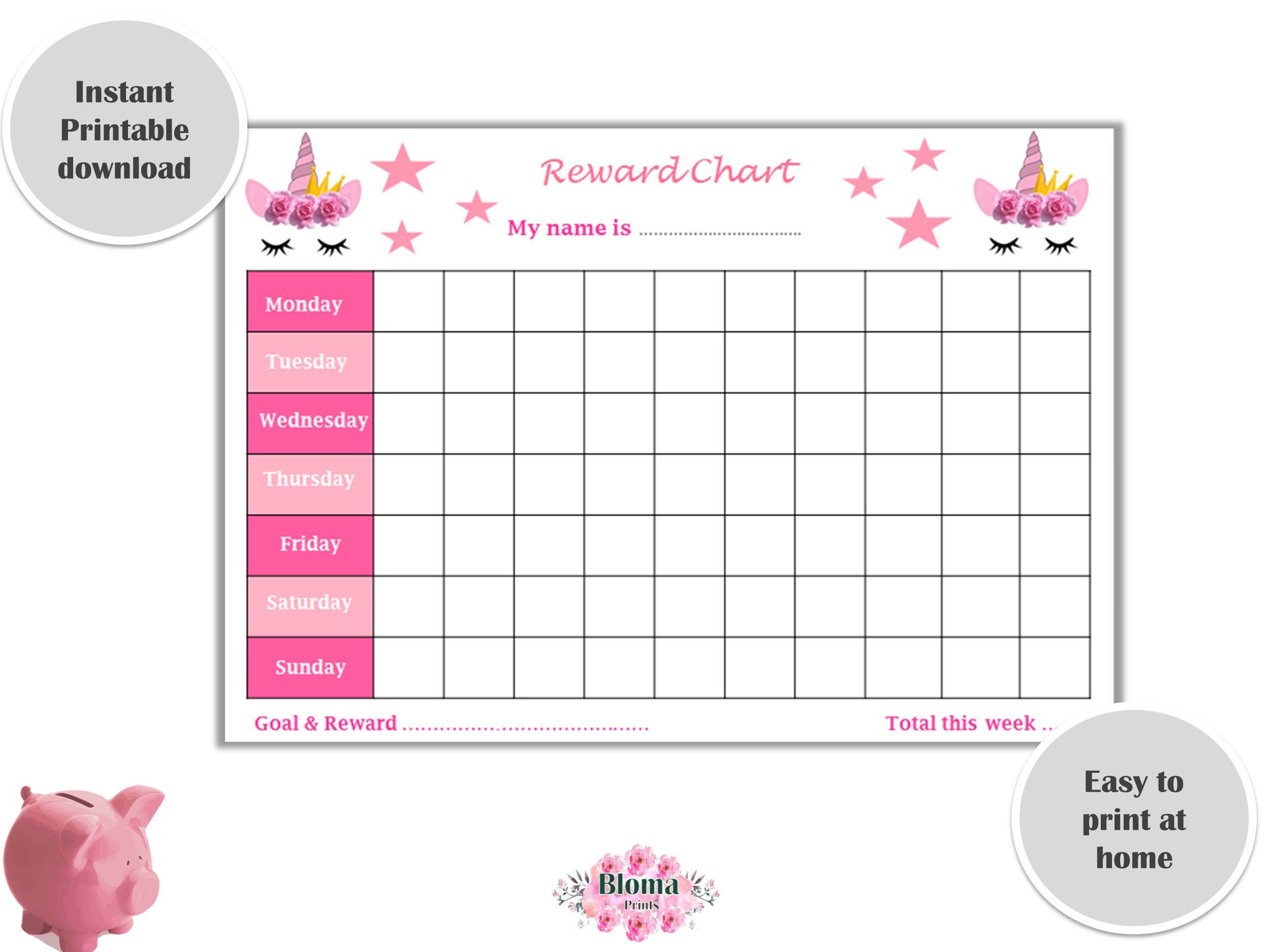 reward chart printable