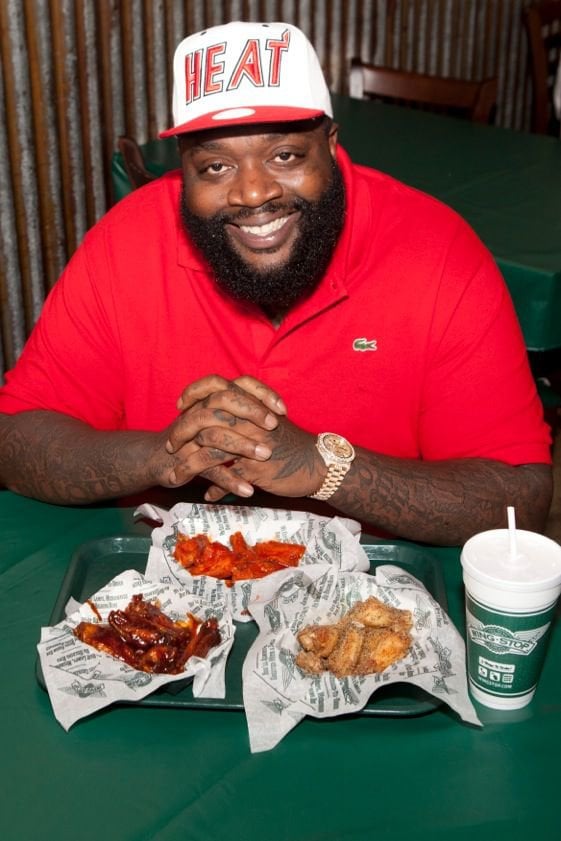 rick ross eating wings meme