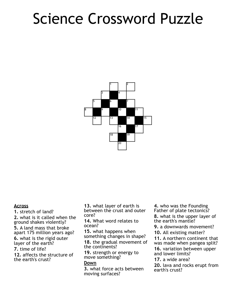 rigid crossword clue