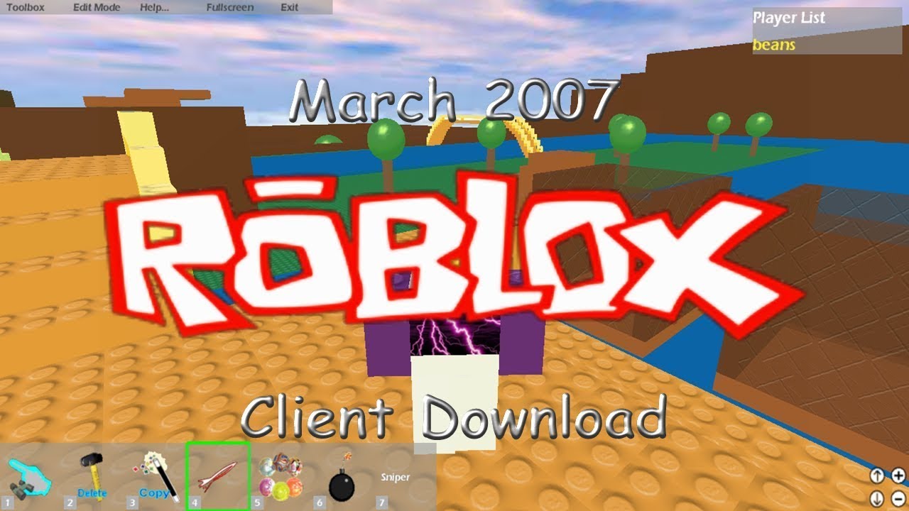 roblox 2007 client download