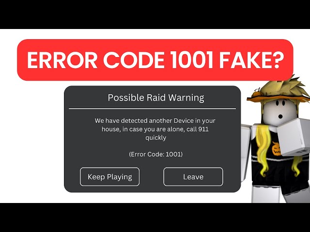 roblox error code 1001