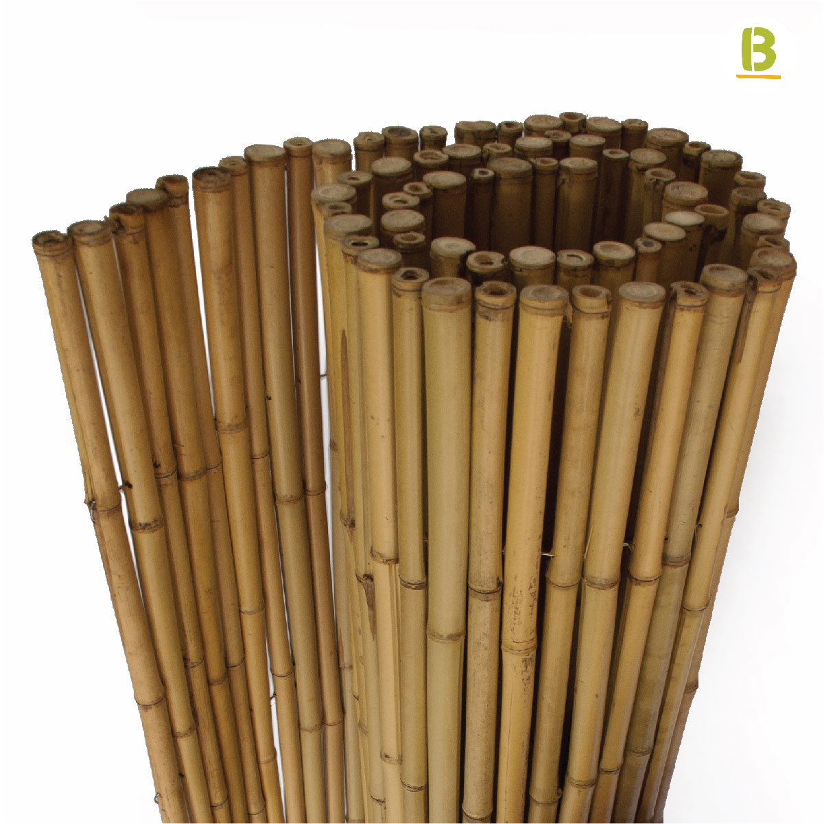 rolled bamboo fencing