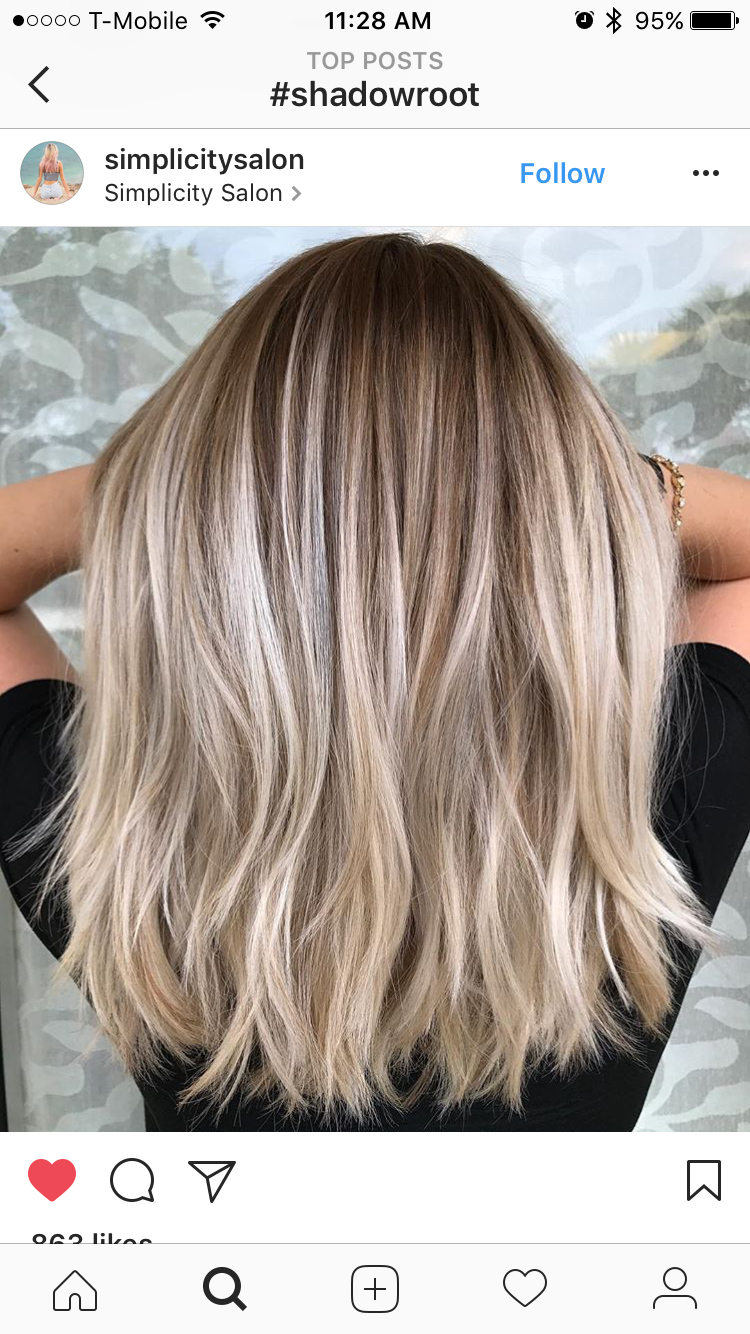 root stretch blonde hair