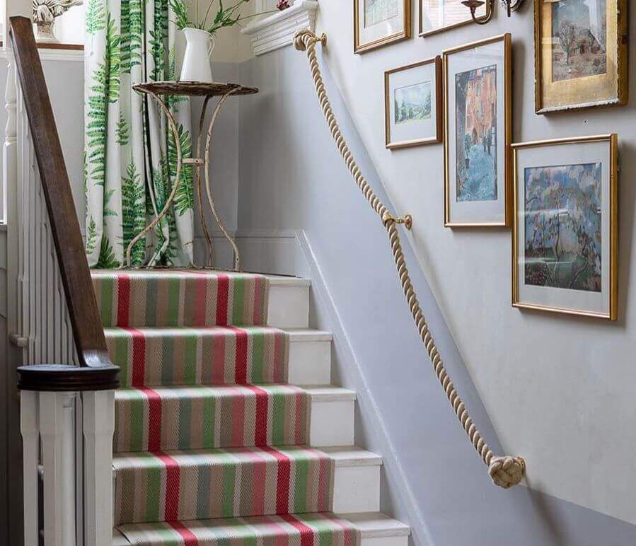 rope handrail stairs