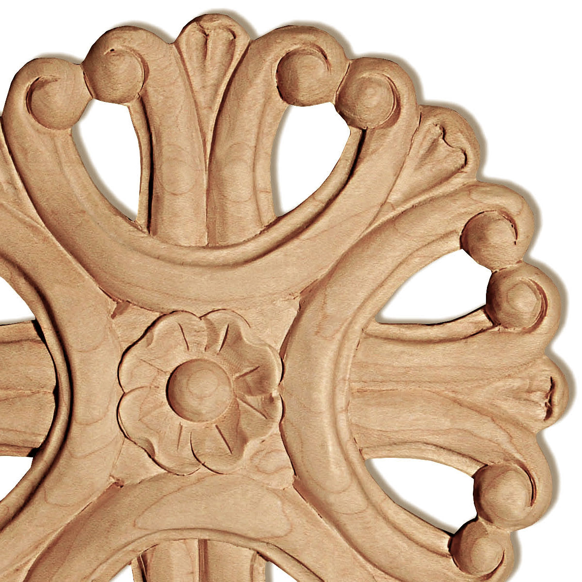 round wood rosettes