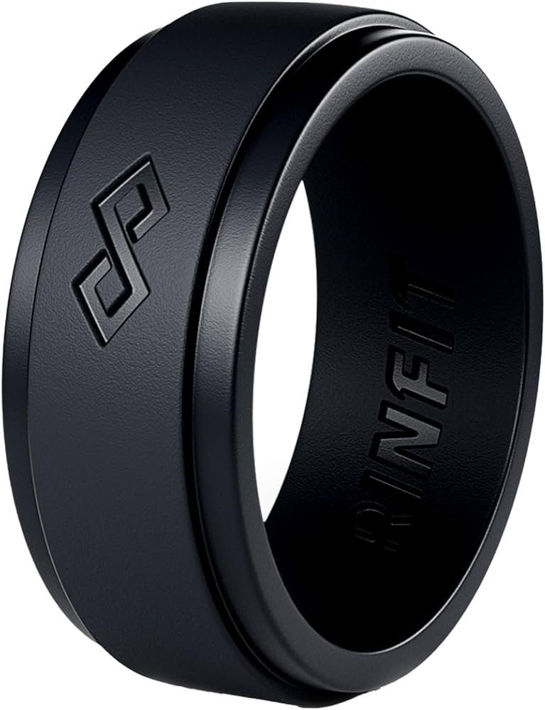 rubber wedding rings for him