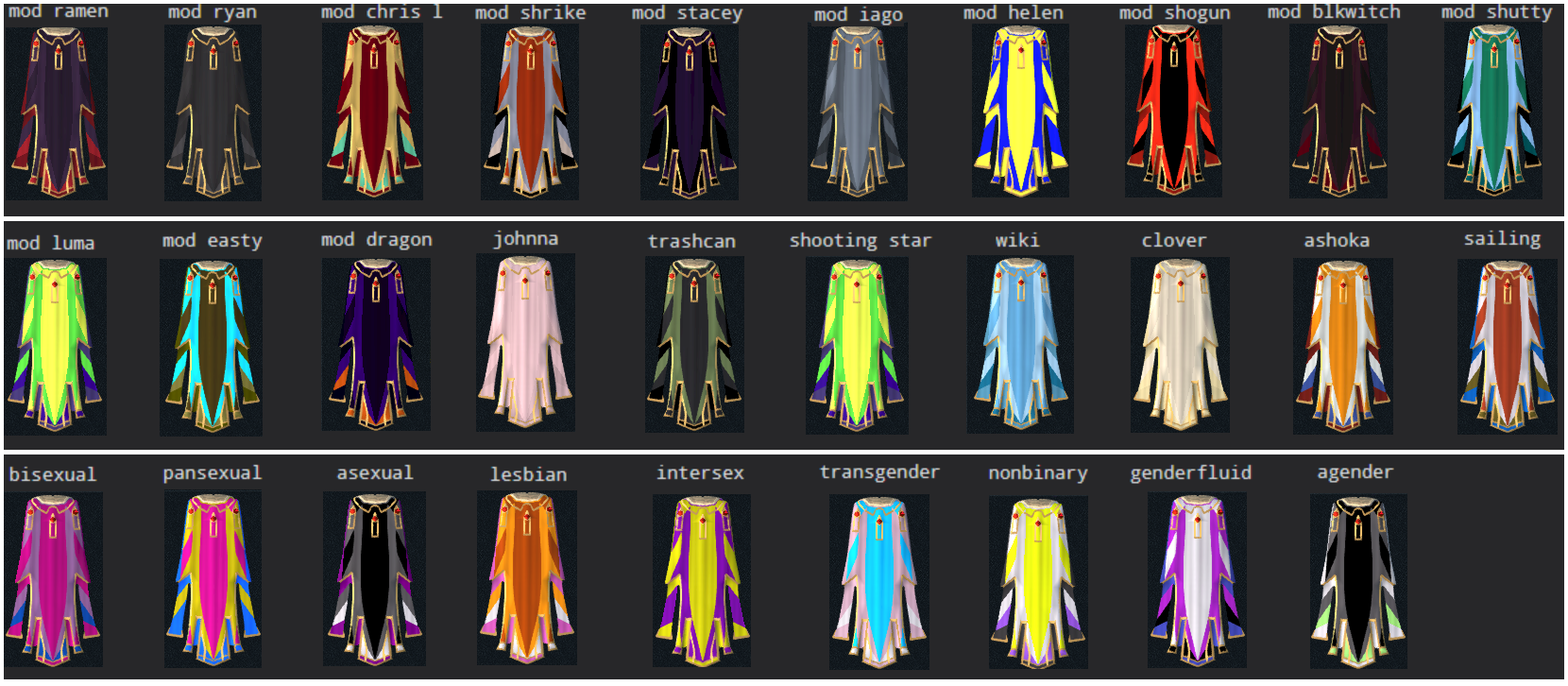 runescape max cape designs