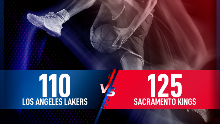 sacramento kings vs lakers match player stats