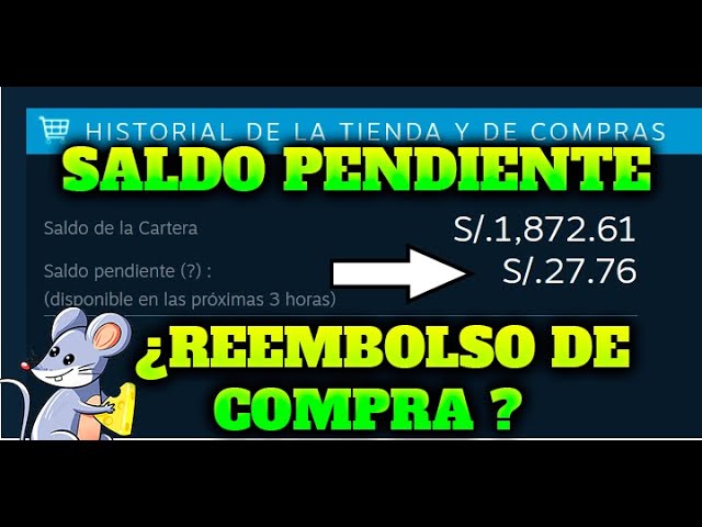 saldo pendiente steam