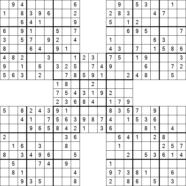 samurai sudoku