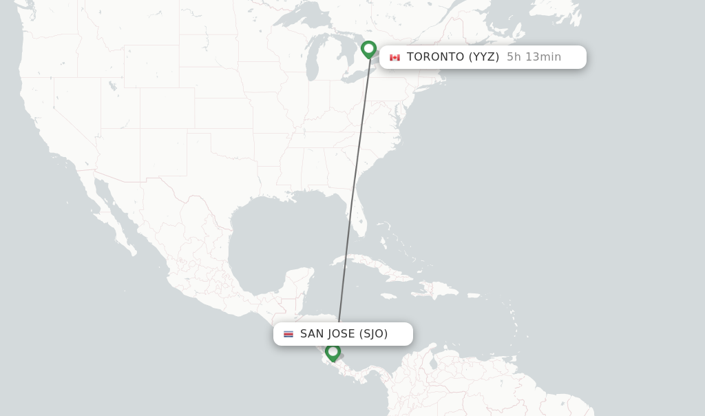 san jose toronto flights