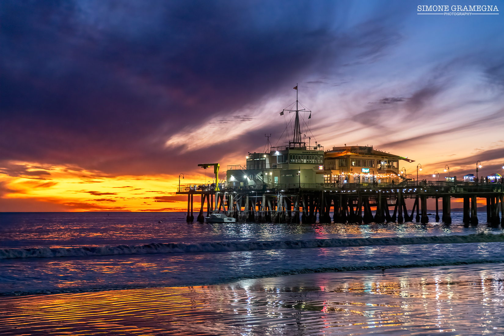 santa monica pier coordinates