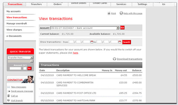 santander online uk login