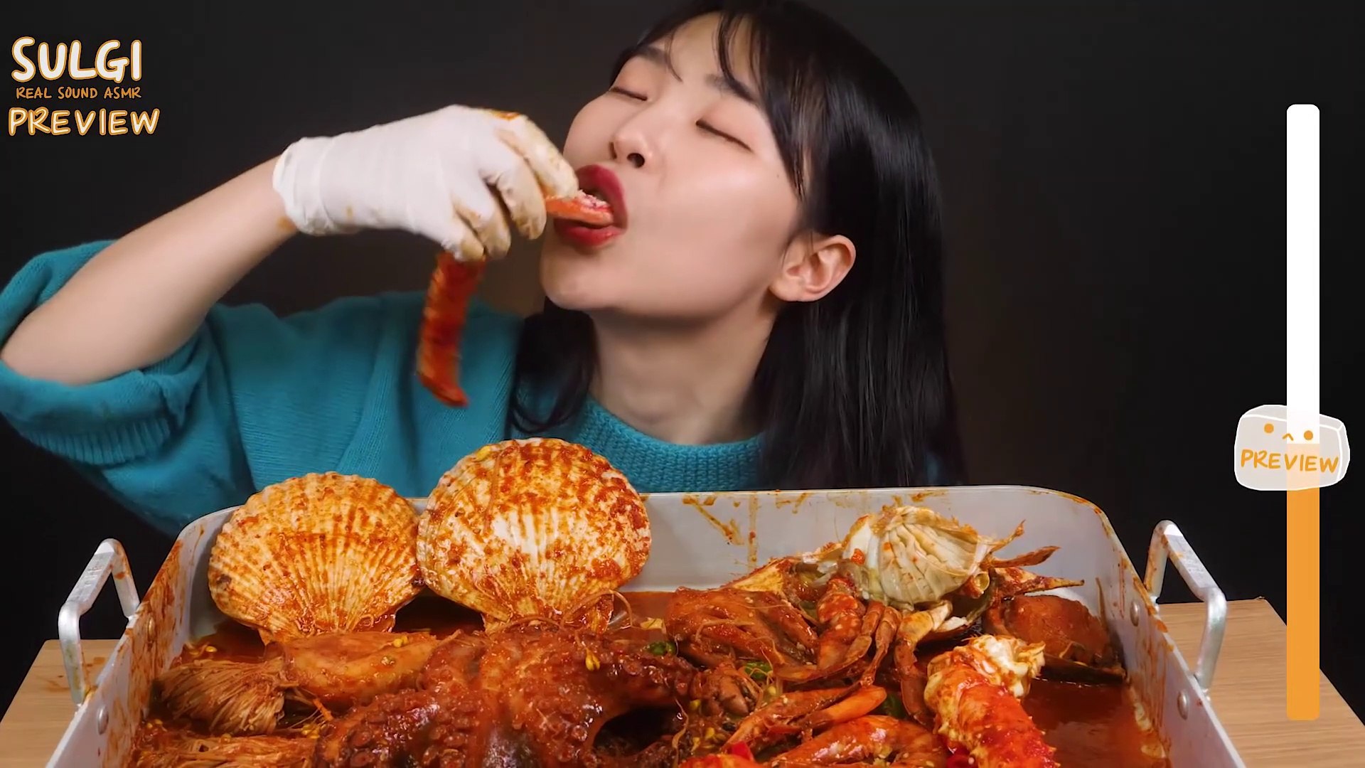 seafood mukbang