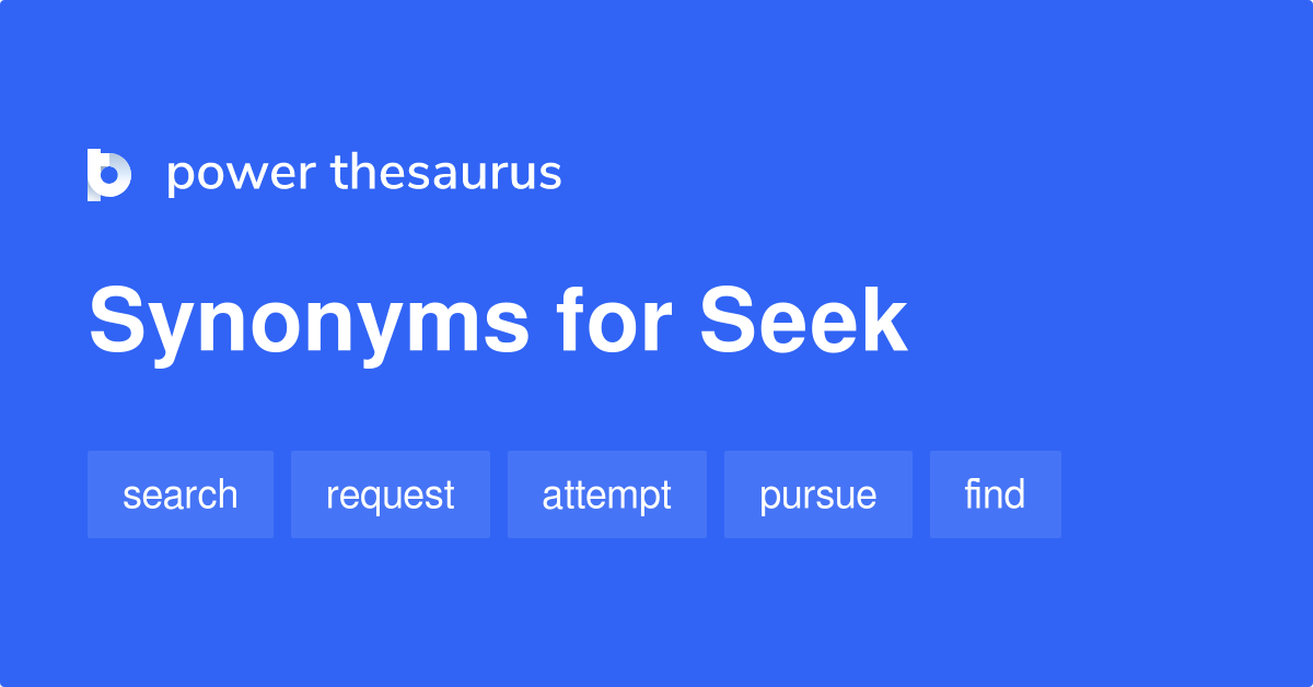 seek synonym