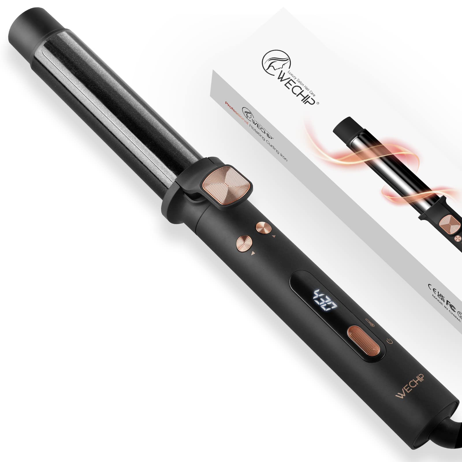 self rotating curling iron