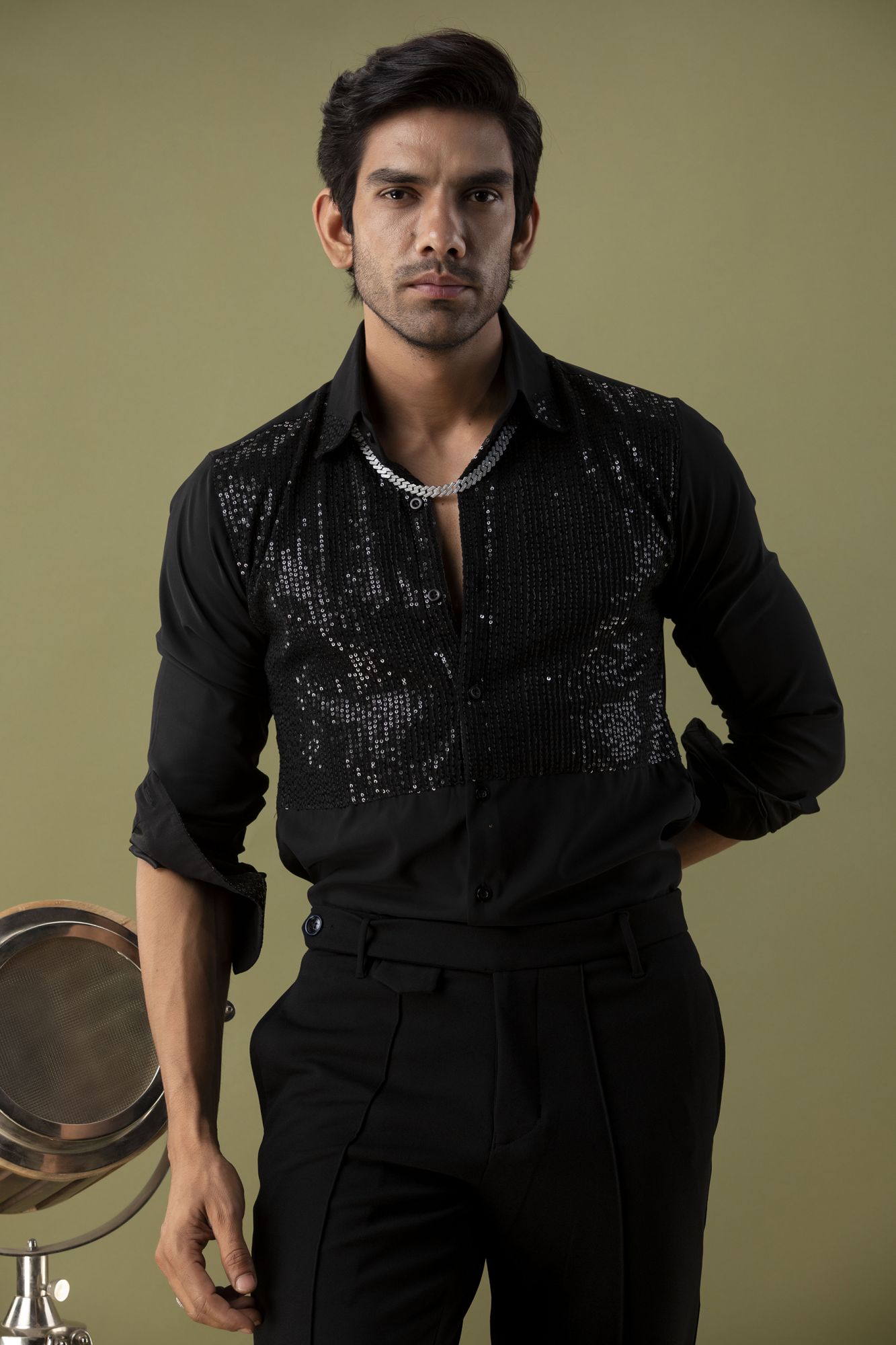 sequin shirt men