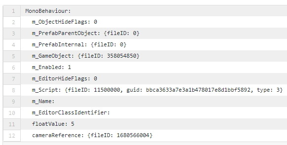 serialize field unity