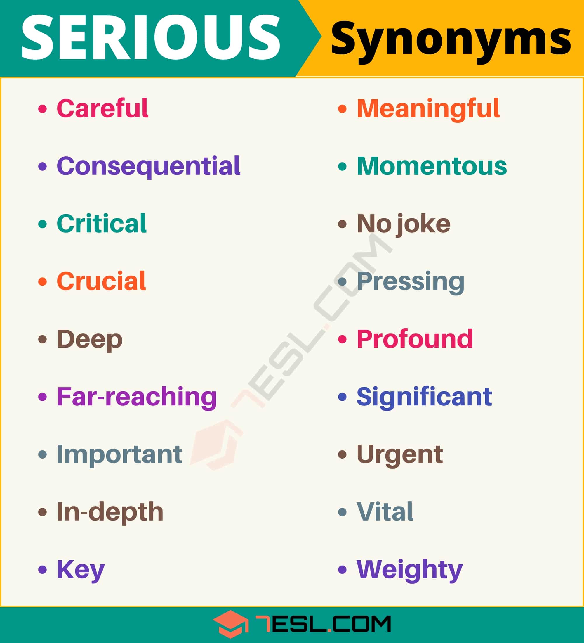 serious synonym
