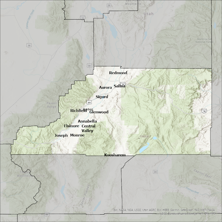 sevier county gis map