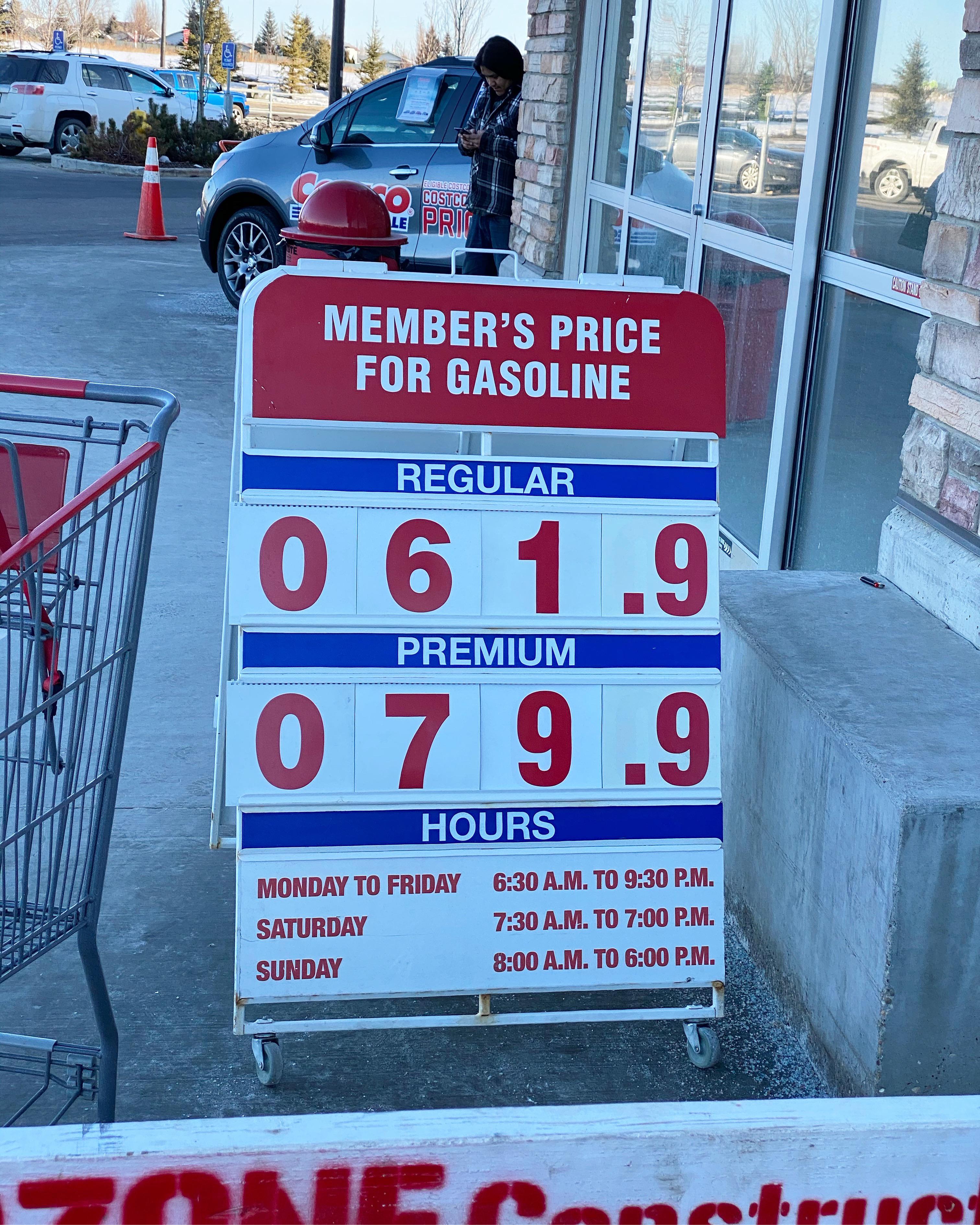 sherwood park costco gas price