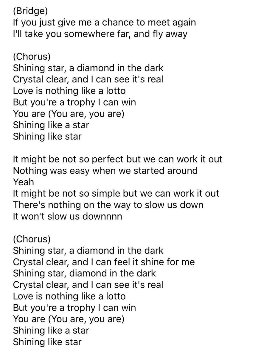 shine lyrics