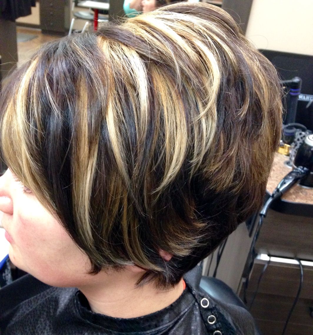 short hairstyles with highlights