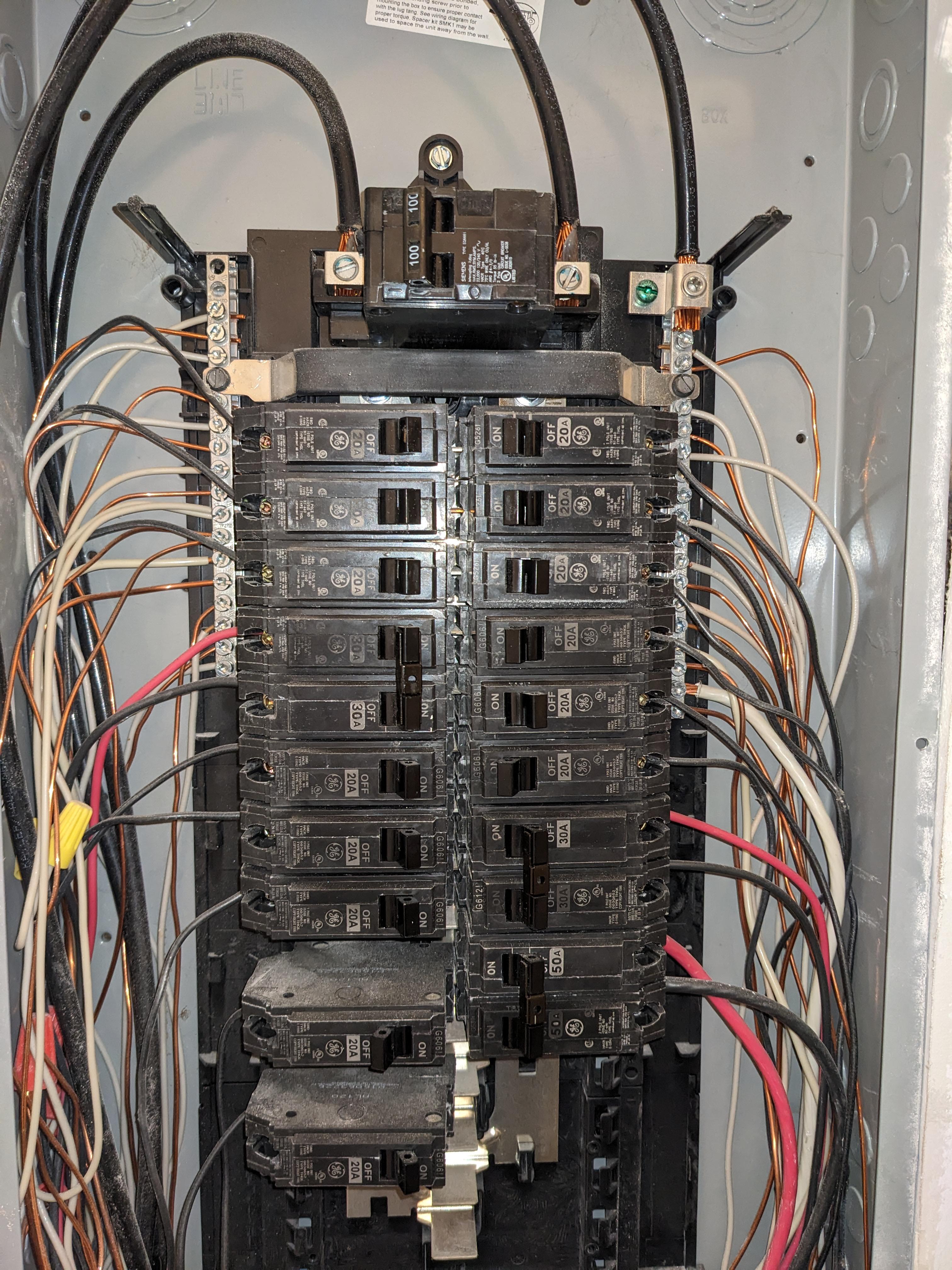 siemens breaker in ge panel