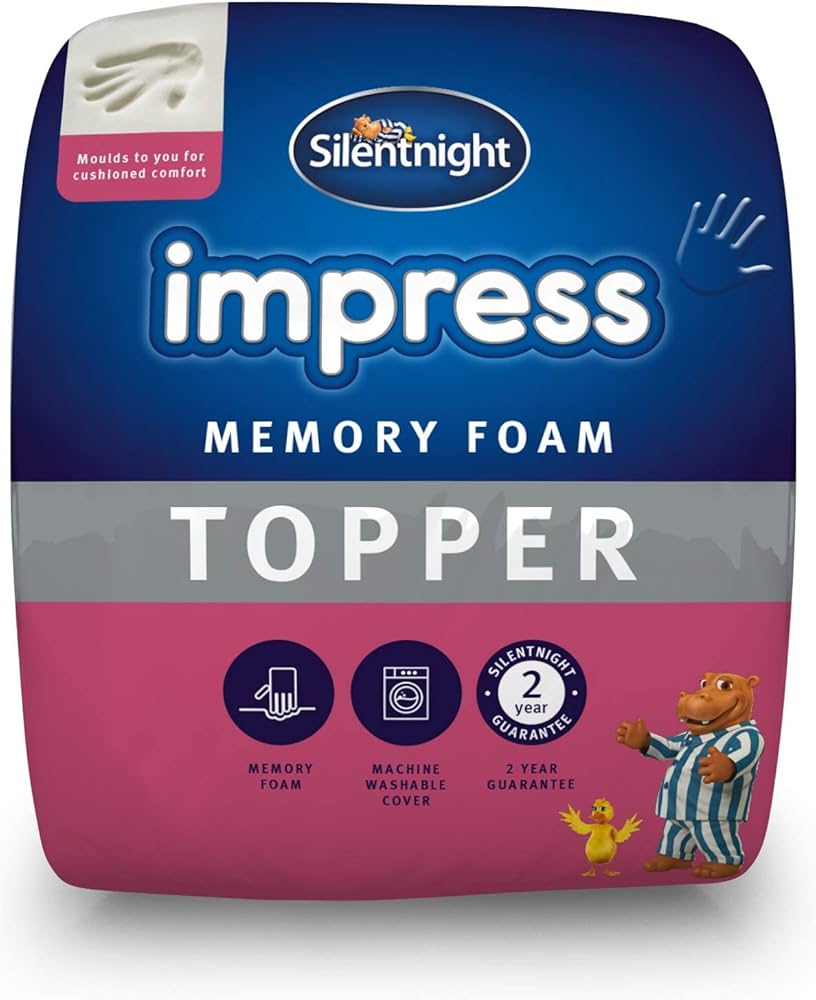 silentnight impress memory foam mattress topper