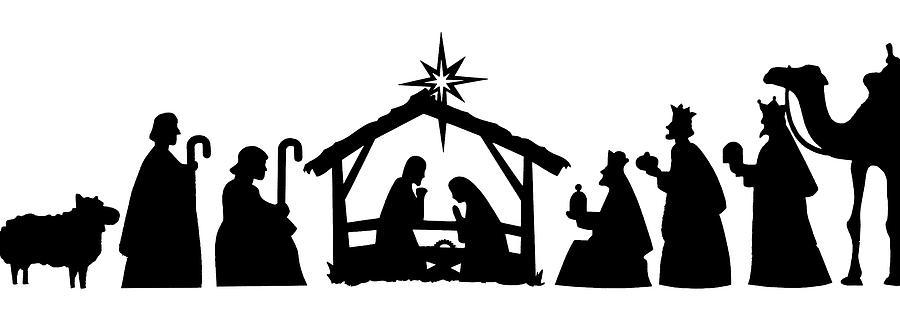 silhouette nativity images